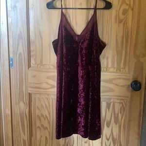 Maroon Velvet Dress!